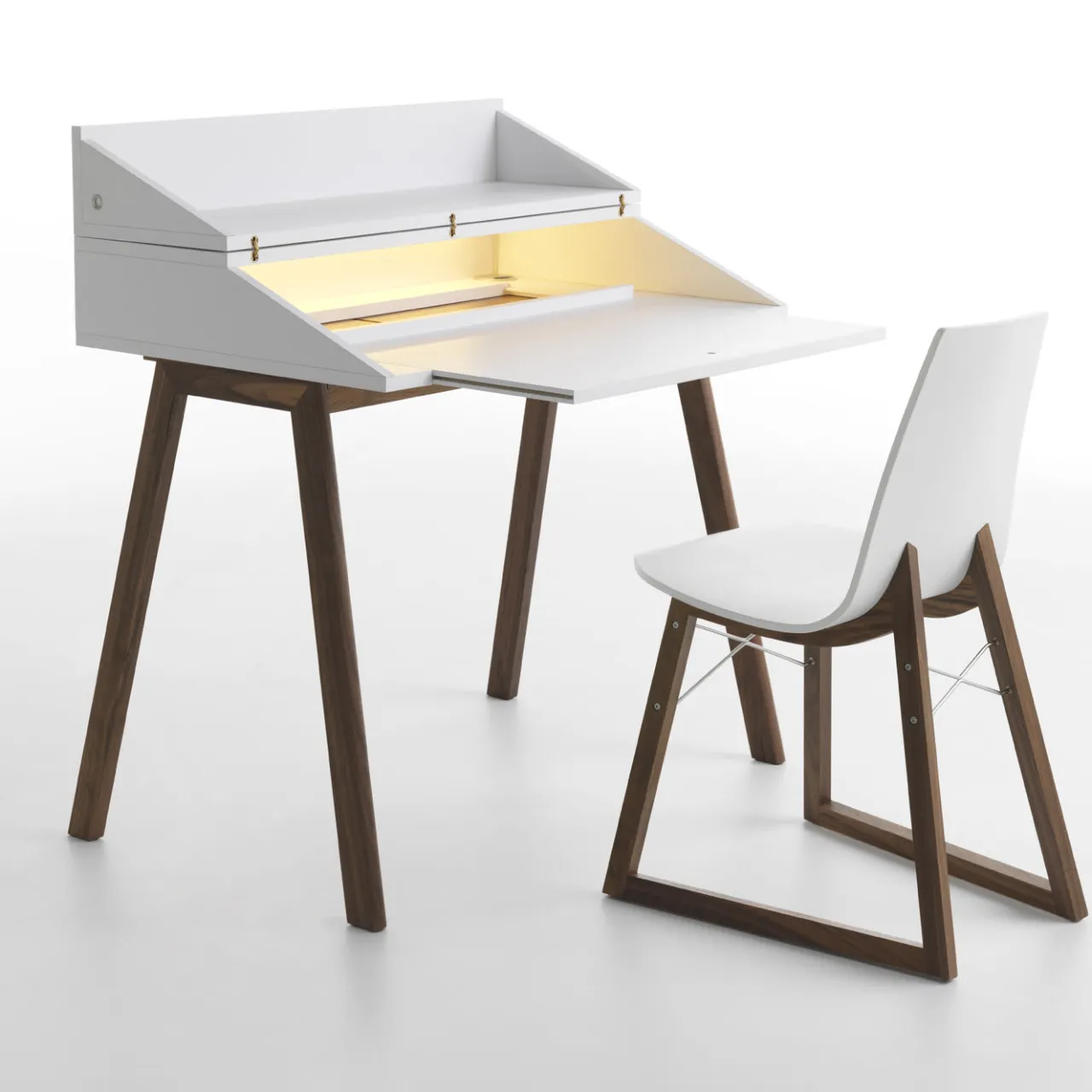 Horm Desk & Writing Tables<Bureau White Writing Desk by Esa Vesmanen