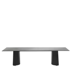 Enrico Pellizzoni Dining Tables<Butterfly Black Glass Table