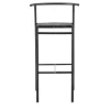 Baleri Italia Bar Stools<Café Chair Black Bar Stool with Black Rubber Straps Seat