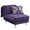 Biosofa Chaises<Casquet Mini in Deep Purple Velvet Daybed