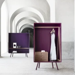 Rubinacci Napoli Dressers<Casson Square Open Cupboard with Drawers by Daniele della Porta