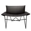 DareForma Lounge Chairs<Caterina Black Leather Lounge Chair