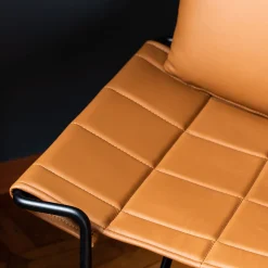 DareForma Lounge Chairs<Caterina Brown Leather Lounge Chair