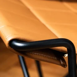 DareForma Lounge Chairs<Caterina Brown Leather Lounge Chair