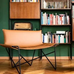 DareForma Lounge Chairs<Caterina Brown Leather Lounge Chair