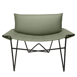 DareForma Lounge Chairs<Caterina Green Leather Lounge Chair
