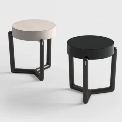 CPRN Homood Nightstands<Cecil White wood night table
