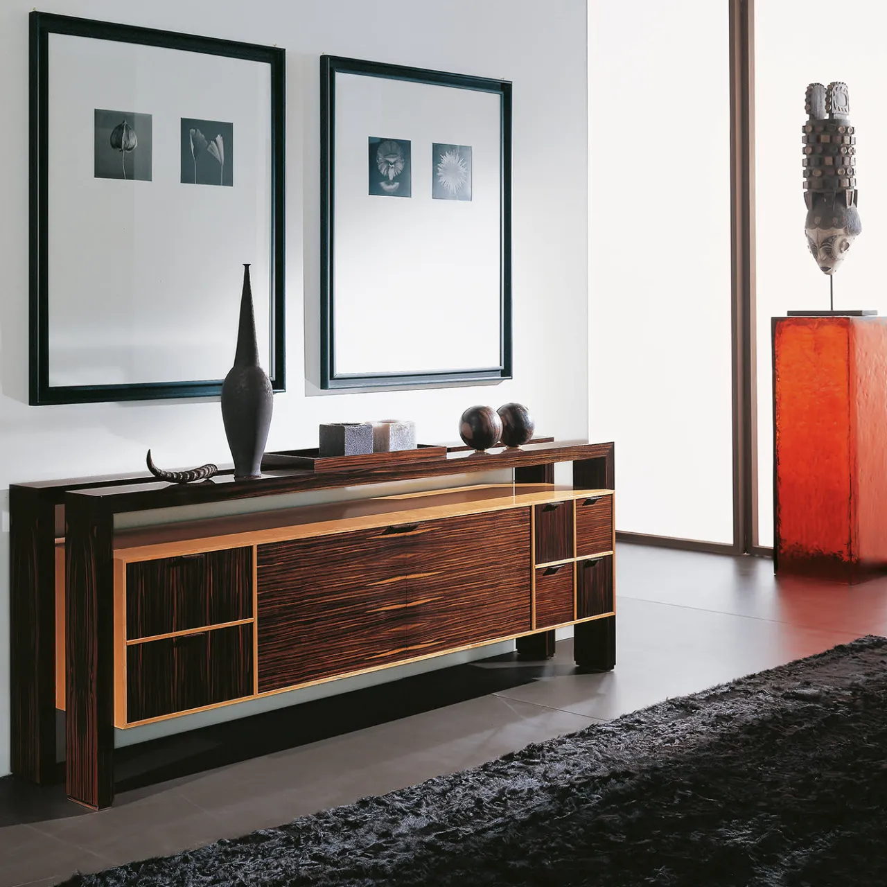 Annibale Colombo Sideboards Buffets<Cherry and Ebony Sideboard
