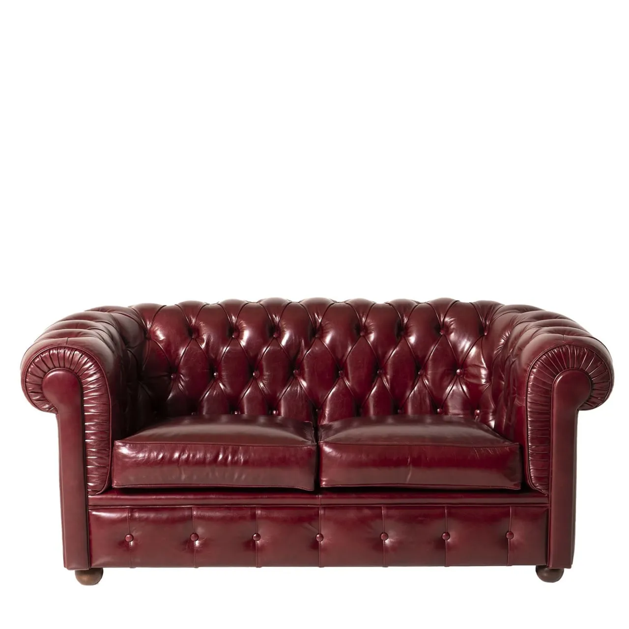 Mantellassi 1926 Sofas<Chesterfield bordeaux leather sofa