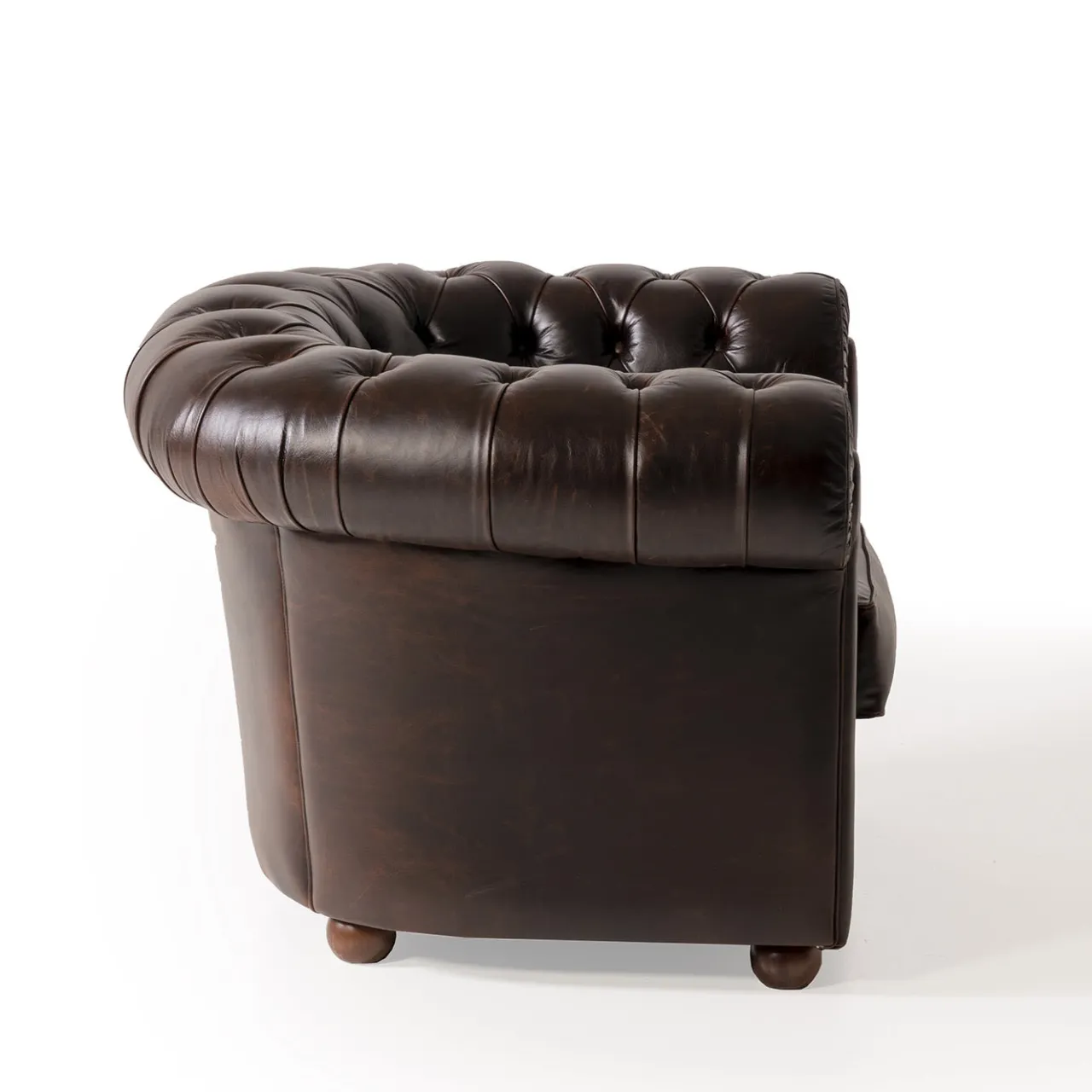 Mantellassi 1926 Armchairs<Chesterfield brown leather armchair