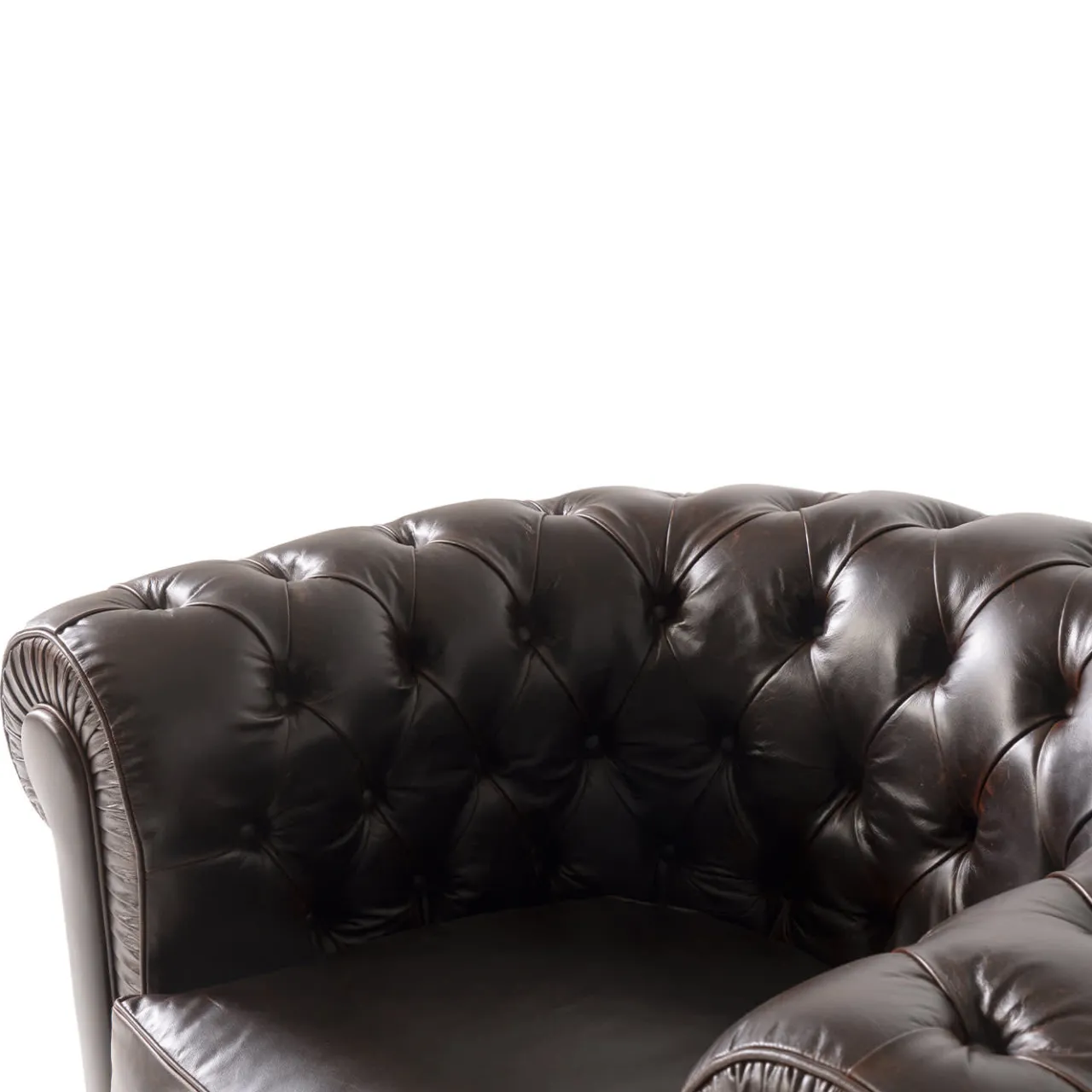 Mantellassi 1926 Armchairs<Chesterfield brown leather armchair