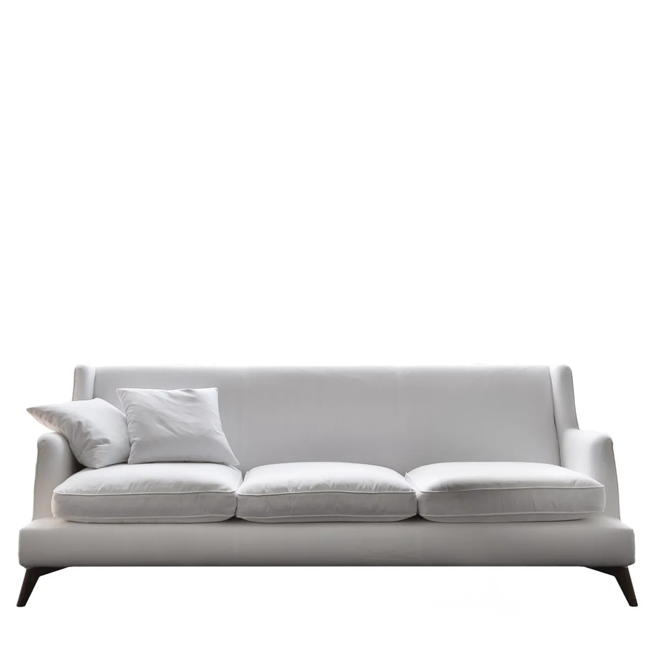 Vibieffe Sofas<Class White Feather-Padded Textile Sofa