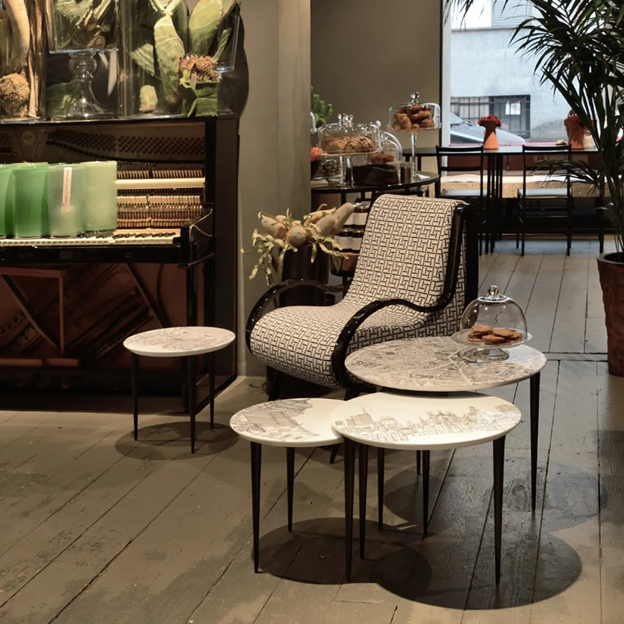 Extroverso Nesting Tables<Close Up Milano Set of Three Nesting Tables