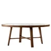 Alivar Dining Tables<Compass Round Michelangelo marble & Walnut Dining Table by Giuseppe Bavuso