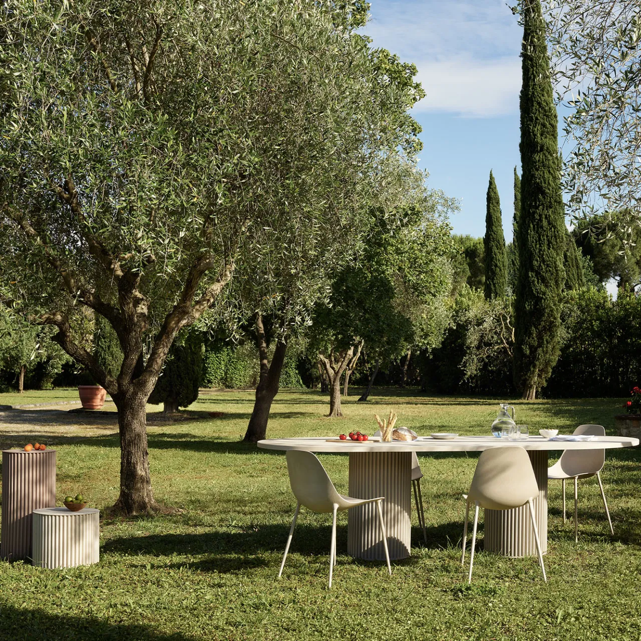 Opinion Ciatti Dining Tables<Corkcrete Beige Aluminum Dining Table