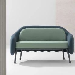 Billiani 1911 Sofas<Corolla 273 Green and Blue Sofa by Cristina Celestino