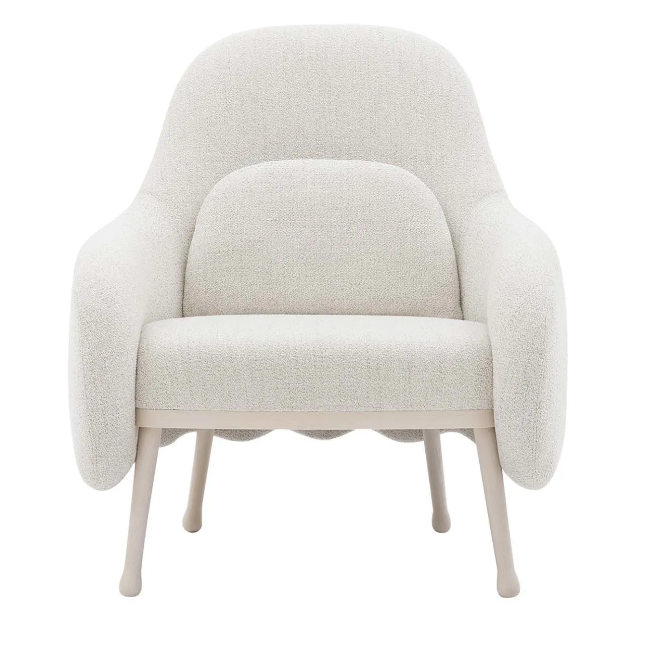 Billiani 1911 Armchairs<Corolla 272 White Armchair by Cristina Celestino