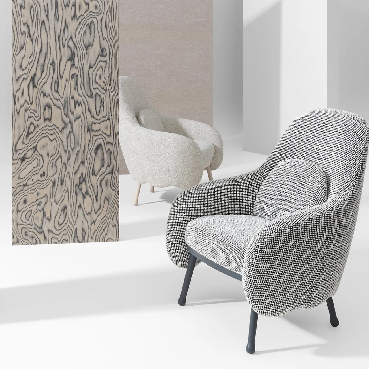 Billiani 1911 Armchairs<Corolla 272 White Armchair by Cristina Celestino