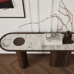 Ultramobili Consoles<Creta Eucalyptus Wood Console