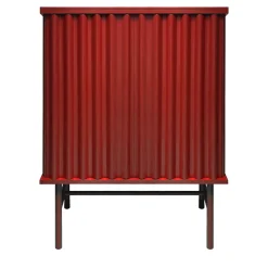 DLA Design Lab Cabinets<Curl Fire Red 2-Door MDF Cabinet