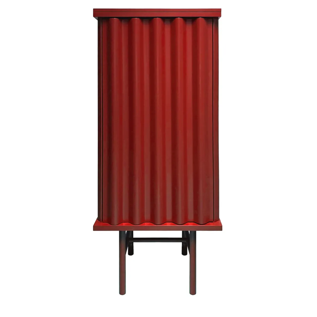 DLA Design Lab Cabinets<Curl Fire Red MDF Cabinet