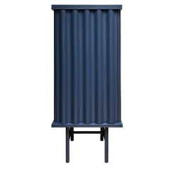 DLA Design Lab Cabinets<Curl Petrol Blue MDF Cabinet
