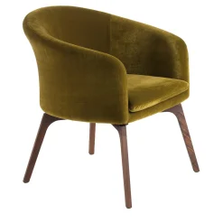 Sitia Armchairs<Daphne 4 Wooden Legs Green Armchair