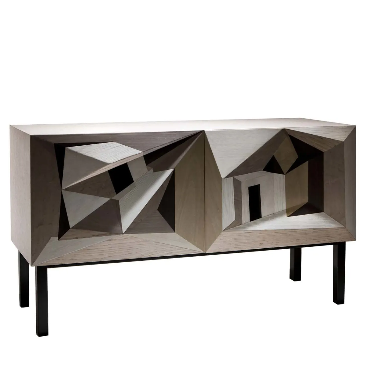 Laura Meroni Sideboards Buffets<Dentro Il Paesaggio Intarsia Sideboard by Marcello Jori