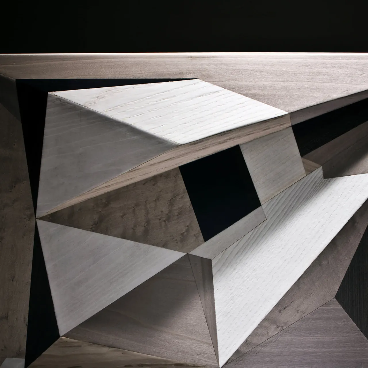 Laura Meroni Sideboards Buffets<Dentro Il Paesaggio Intarsia Sideboard by Marcello Jori