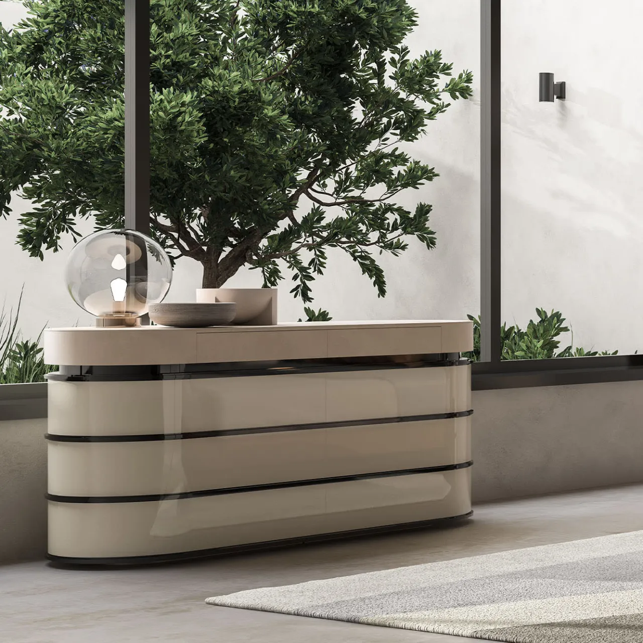 CPRN Homood Dressers<Derry Leather and wood dresser
