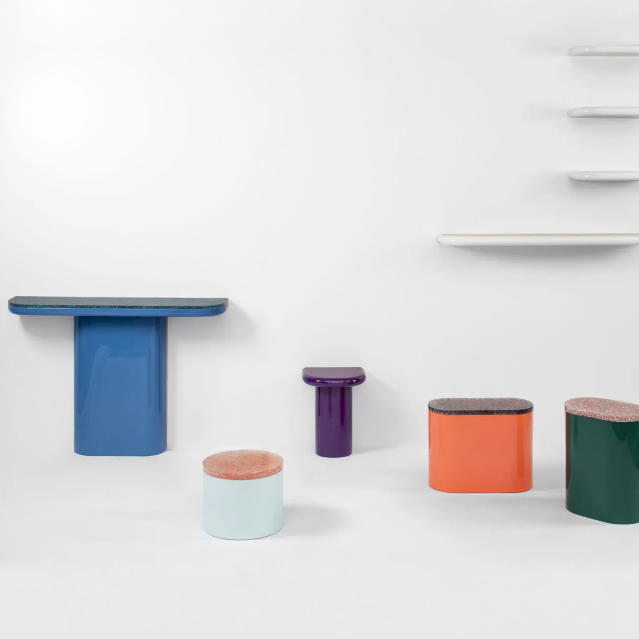 Punto Zero Side Tables<Ditale Orange Side Table