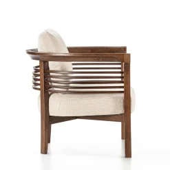 Carpanelli Lounge Chairs<Dolfin Beige Fabric and Ash Loungechair