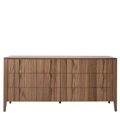 Modesign Dressers<Domino 6-Drawer Canaletto Walnut Chest Of Drawers
