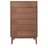Ebanisteria Roberto Gambella Dressers<Dovetail Scandinavian Brown Six-Drawer Dresser
