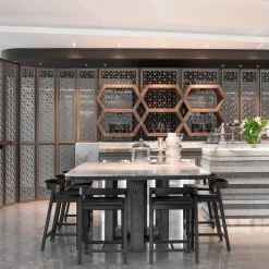 Bedont Bar Stools<Drive High Stool in Black Frassin with Leather Seat by Lorenz+Kaz