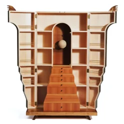 Gaffuri Cabinets<Dulcama Walnut & Maple Wood Cabinet by Aurelio Porro