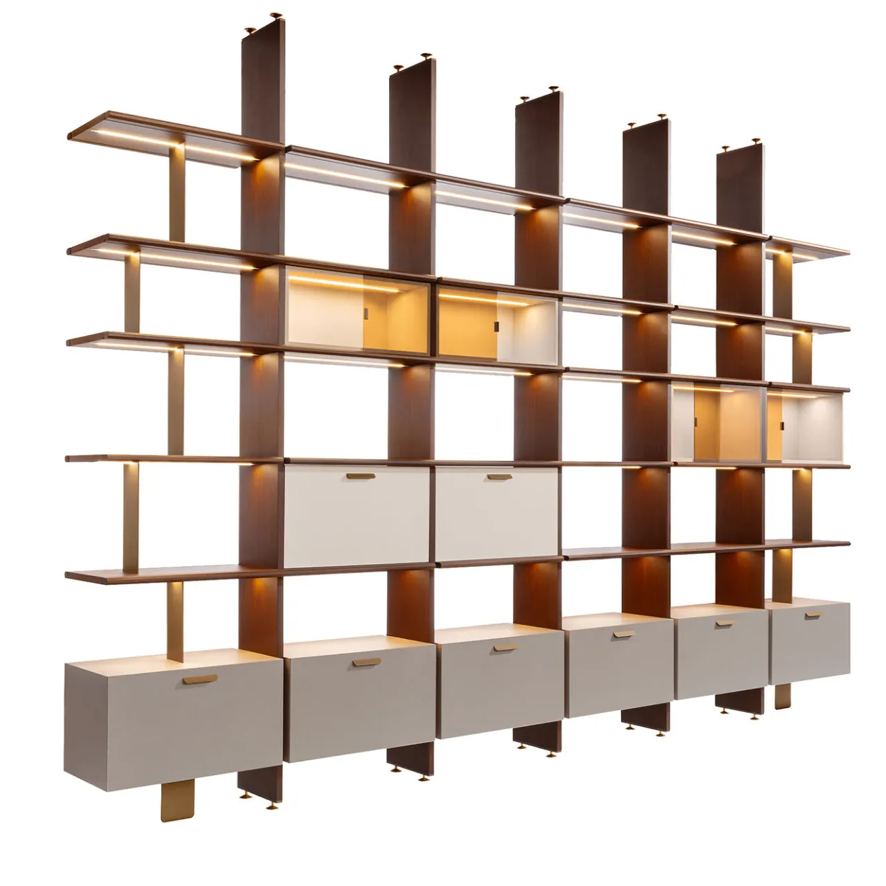 Carpanese Home Bookcases<Duo Large Shelving