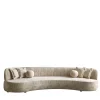 Chiara Provasi Sofas<Duse Cityscape-Embroidered Beige Fabric Sofa