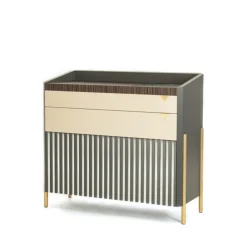 Lebanto Bar Cabinets<Ebony and Marble Bar Cabinet