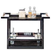 Arcahorn Serving Tables<Ebony Wood Bar Cart