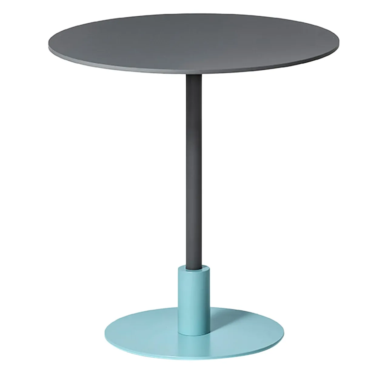 TrabA' Outdoor Dining Tables<Echo Round Turquoise & Gray-Green Table by Gabbertas Studio