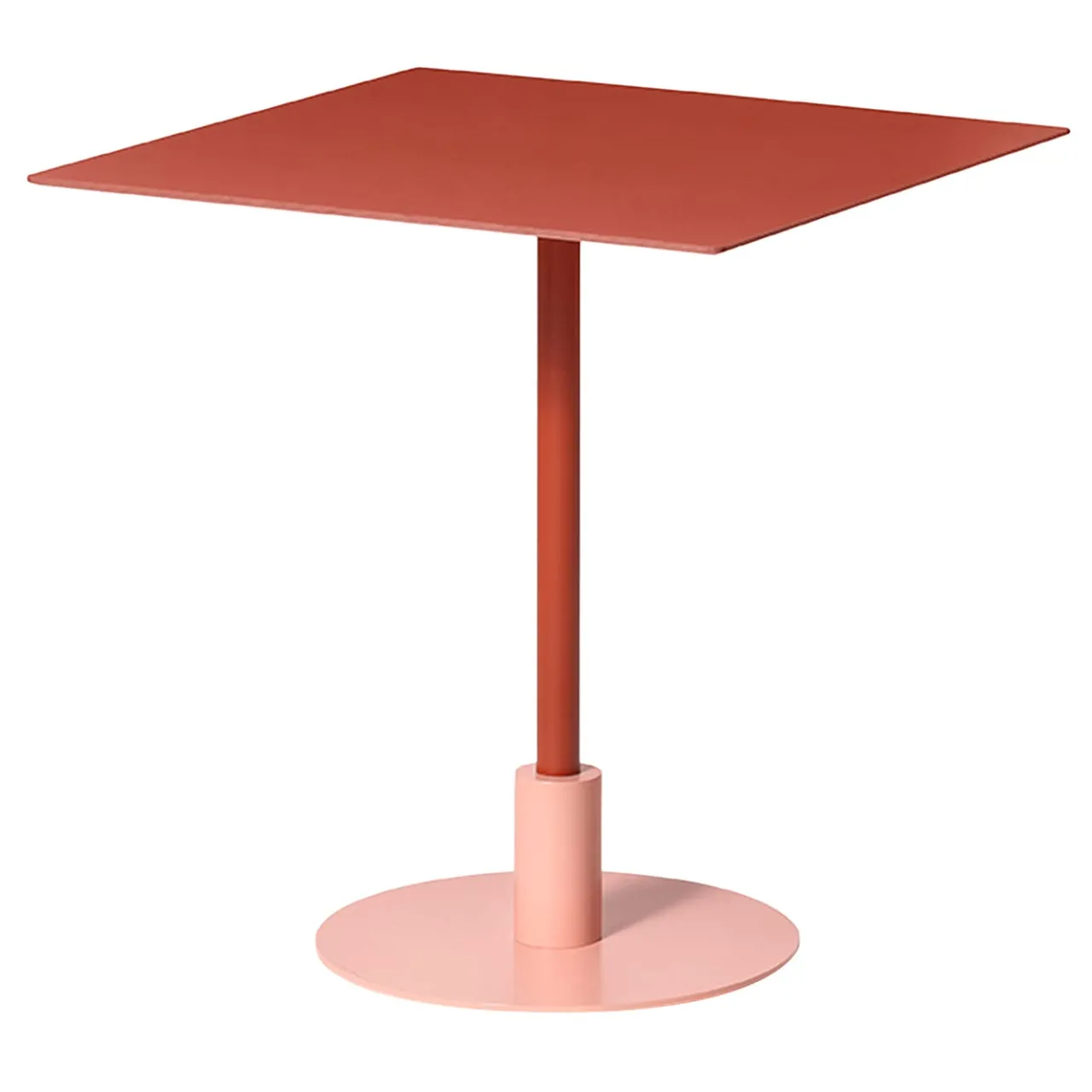 TrabA' Outdoor Dining Tables<Echo Square Pink & Red Table by Gabbertas Studio