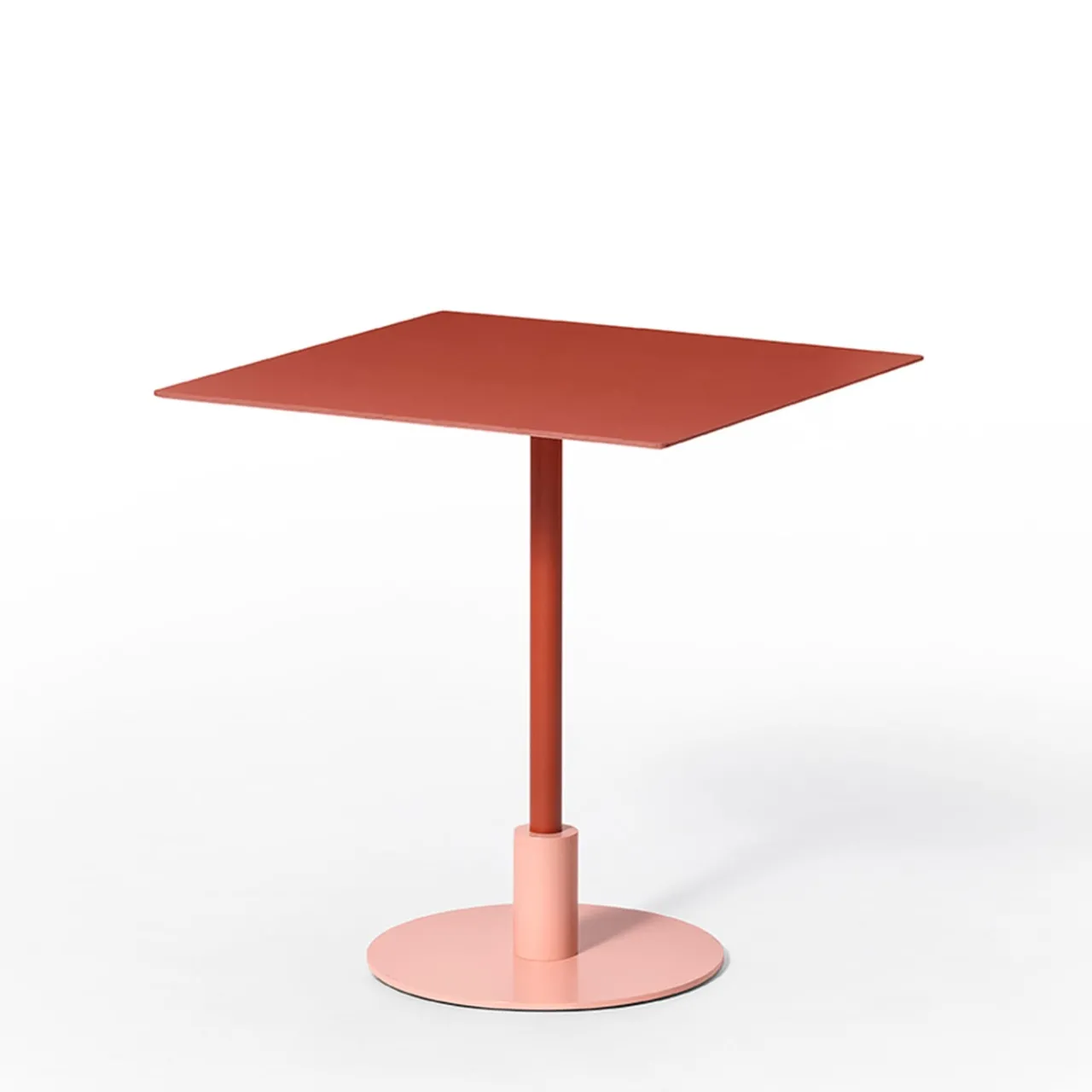 TrabA' Outdoor Dining Tables<Echo Square Pink & Red Table by Gabbertas Studio