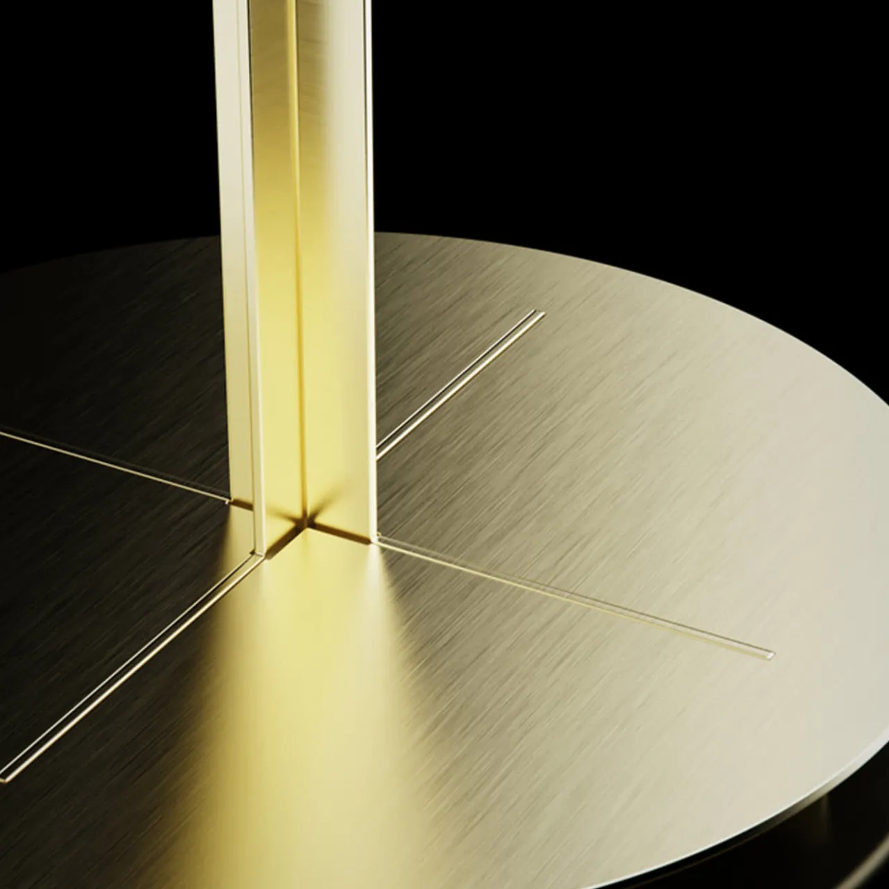 Edizioni Design Side Tables<ED021 Brass Side Table