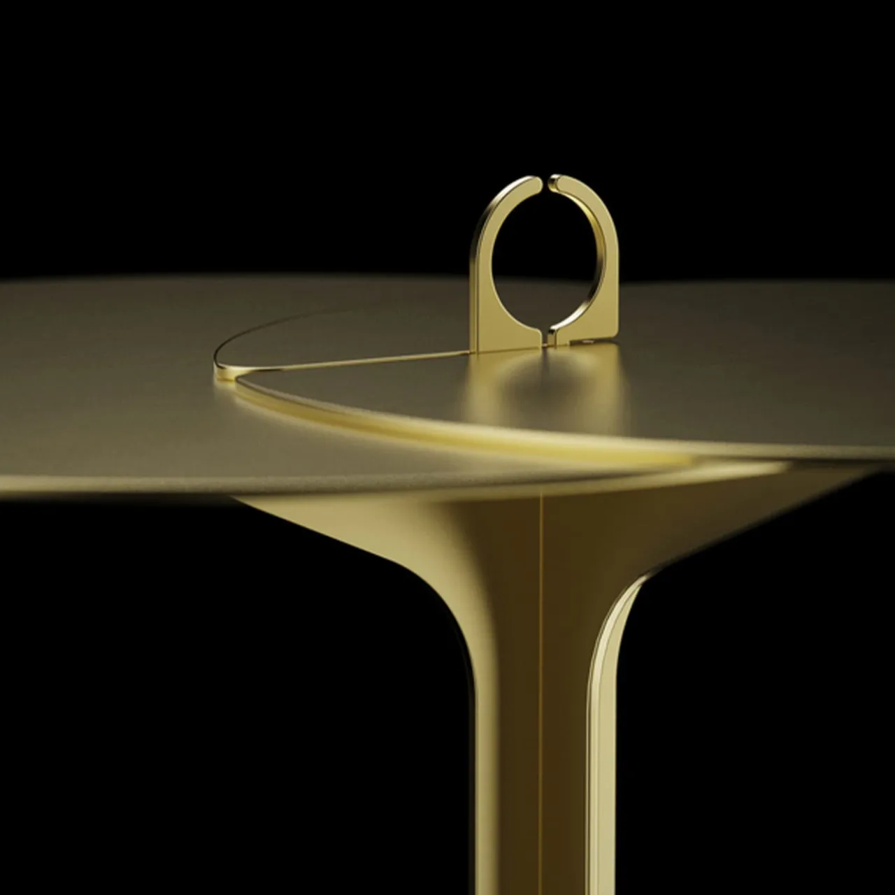 Edizioni Design Side Tables<ED021 Brass Side Table