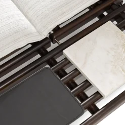 Exteta Outdoor Chaises & Daybeds<Elba Dark Brown & White Sunbed by Massimo Castagna