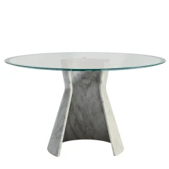 MGM Marmi e Graniti Dining Tables<Embrace Table with Crystal Top by Gritti Rollo