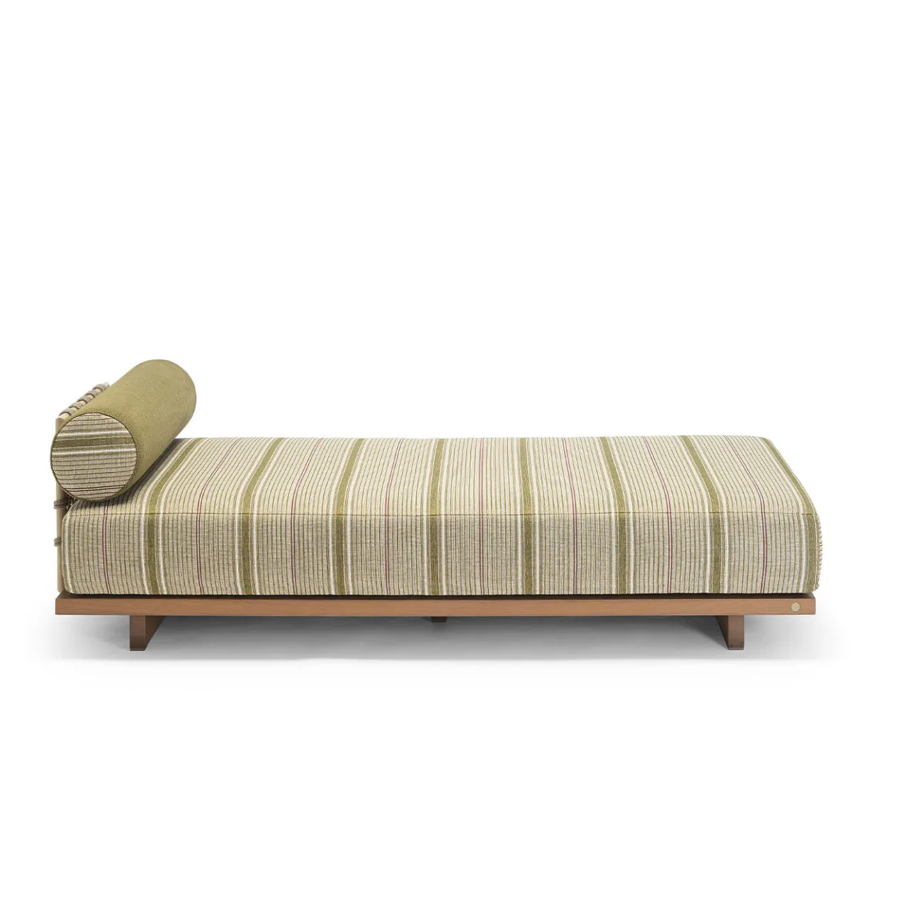 Jwana Hamdan Outdoor Chaises & Daybeds<Emir 189 Olive Striped Outdoor Sunbed