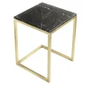 V.L. Lavorazioni In Ferro Side Tables<Esopo Brass and Black Marble Side Table by Antonio Saporito