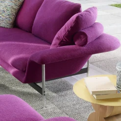 Cassina Sofas<Esosoft 3-Seater Purple Sofa by Antonio Citterio